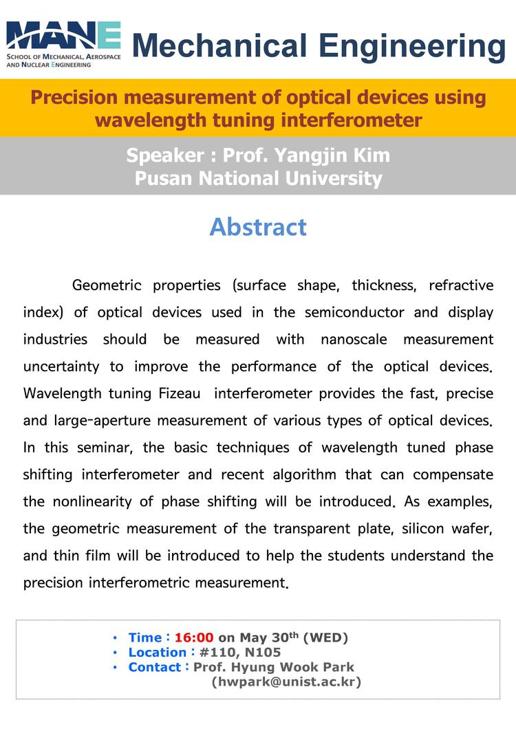 ［MEN］Precision measurement of optical devices using wavelength tuning interferometer