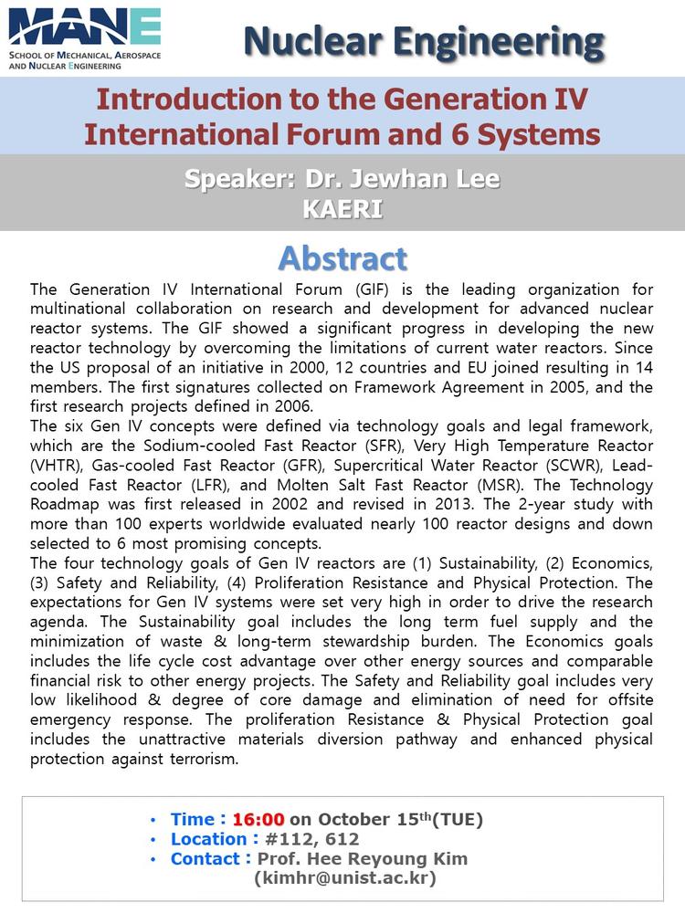 Introduction to the Generation IV International Forum and 6 Systems
