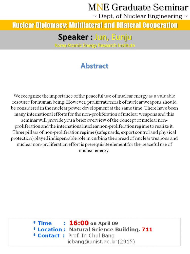 Nuclear Diplomacy: Multilateral and Bilateral Cooperation